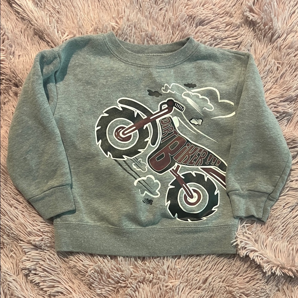 Garanimals Gray Sweatshirt with Motorcycle Design